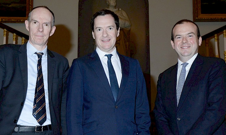 Sir Dave Ramsden, George Osborne and Kevin Daly