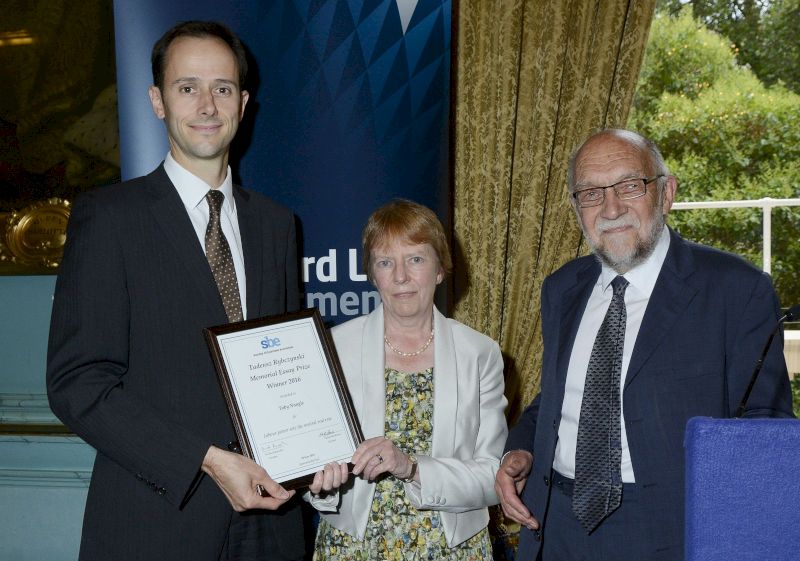 Congratulations to Toby Nangle, winner of the 2016 Rybczynski Prize!